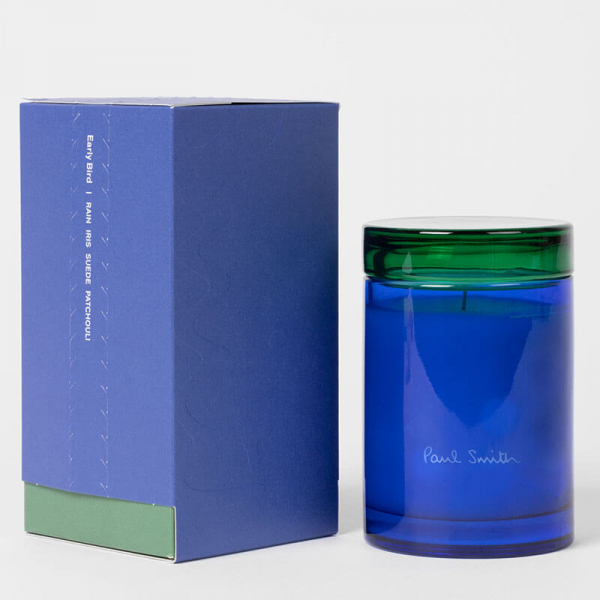 Paul Smith Duftkerze Early Bird,Glasgefäss, blau-grün, mit Verpackung